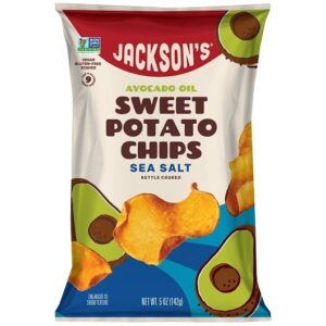 Jackson's Avocado Oil Sea Salt Sweet Potato Chips 5oz 12ct